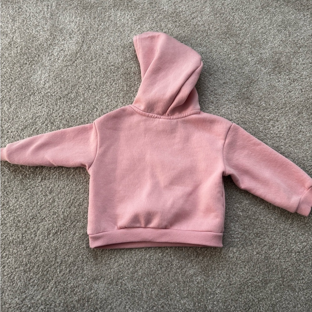 Pink Toddler Hoodie with Afro Fairy Girl | Empowering Graphic Sweatshirt 12–18M - Picture 4 of 5